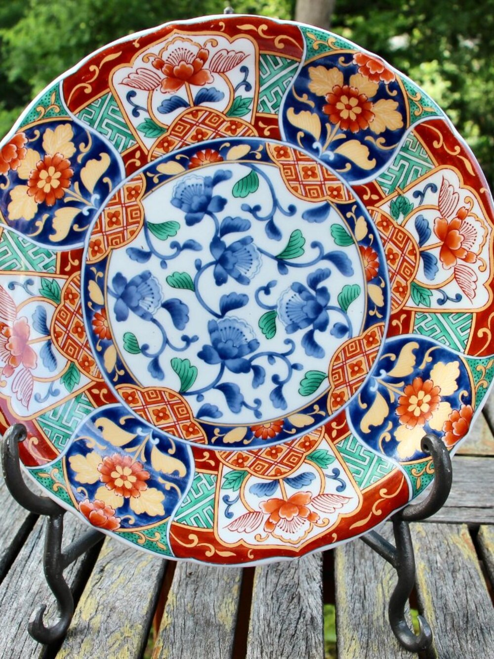Vintage colorful plate
